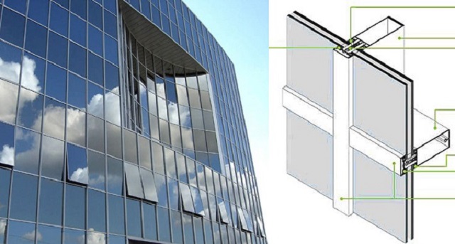 Vách Kính Mặt Dựng Là Gì? Cấu Tạo Vách Kính Mặt Dựng
