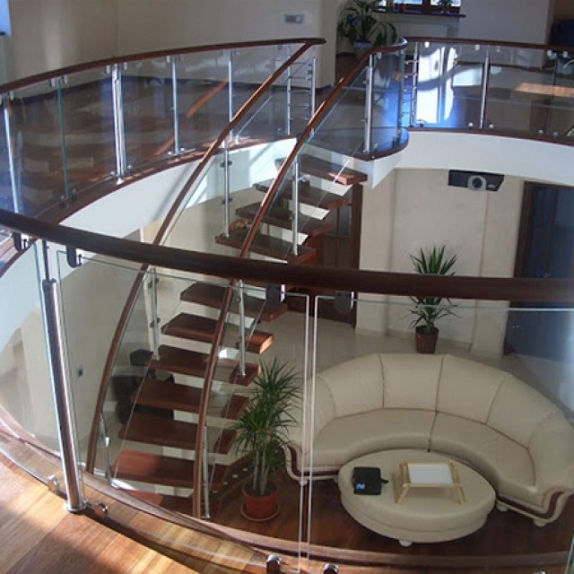 Top Mẫu Lan Can Cầu Thang Kính Đẹp Nhất Hiện Nay